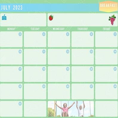 July menu