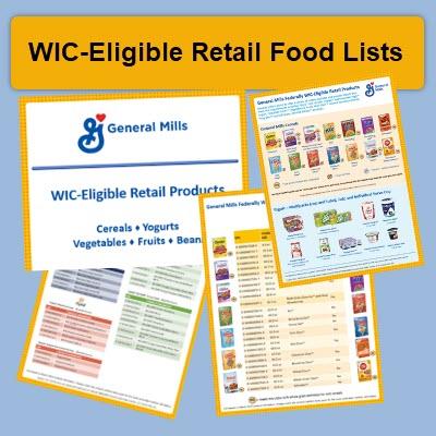 WIC Eligible Retail Food Lists