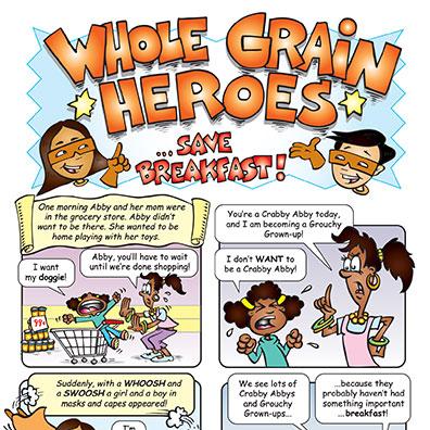 Whole grain heroes infographic