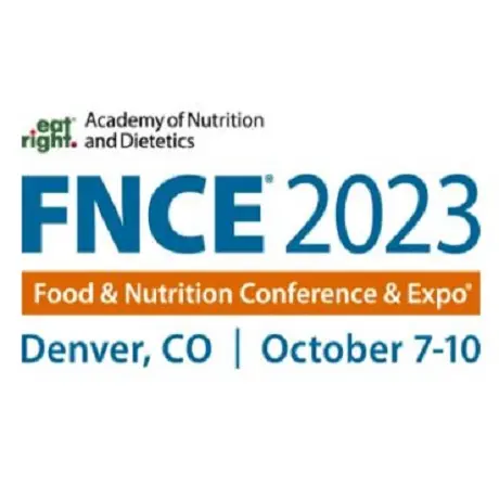 The FNCE food & nutrition conference & expo logo 2023, with the location Denver, Colorado & dates October 7th-10th
